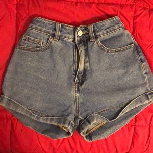 Denim shorts